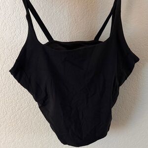 Lululemon black top with built in bra